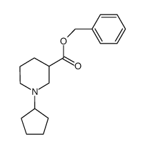 benzyl 1-cyclopentylpiperidine-3-carboxylate结构式