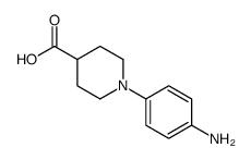 1-(4-aminophenyl)piperidine-4-carboxylic acid结构式