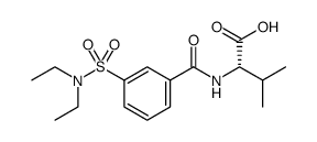 L-Valine, N-[3-[(diethylamino)sulfonyl]benzoyl] Structure