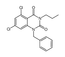 1-benzyl-5,7-dichloro-3-propyl-1H-quinazoline-2,4-dione Structure