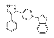 1-(4-(4-(pyridin-3-yl)-1H-pyrazol-3-yl)phenyl)-1H-pyrrolo[2,3-b]pyridine Structure