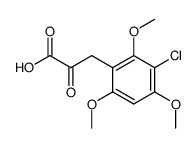 (3-chloro-2,4,6-trimethoxy-phenyl)-pyruvic acid Structure