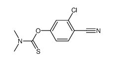 O-(3-chloro-4-cyanophenyl)dimethylthiocarbamate结构式