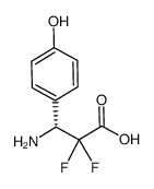 (R)-3-amino-2,2-difluoro-3-(4-hydroxyphenyl)propanoic acid Structure