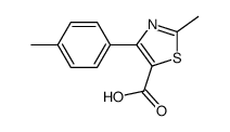 2-Methyl-4-(4-Methylphenyl)-5-Thiazolecarboxylic Acid Structure