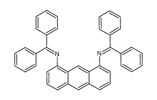 N1,N8-bis(diphenylmethylene)anthracene-1,8-diamine结构式