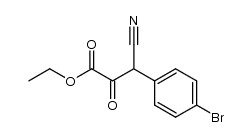 3-(4-bromo-phenyl)-3-cyano-2-oxo-propionic acid ethyl ester结构式