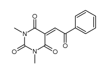 1,3-dimethyl-5-(2-oxo-2-phenylethylidene)-pyrimidine-2,4,6(1H,3H,5H)-trione Structure