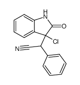 (3-chloro-2-oxo-indolin-3-yl)-phenyl-acetonitrile Structure