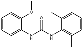 1-(2-methoxyphenyl)-3-(2,6-xylyl)urea structure