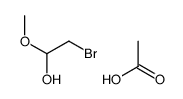 acetic acid,2-bromo-1-methoxyethanol Structure