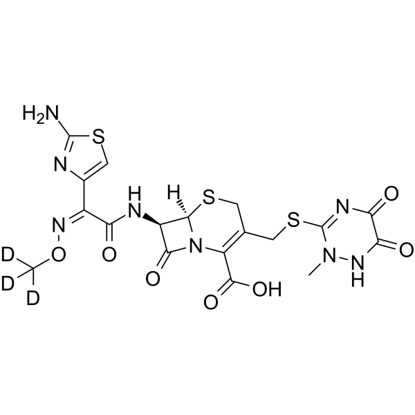 Ceftriaxone-d3 disodium salt Structure