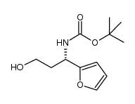 TERT-BUTYL N-[1-(FURAN-2-YL)-3-HYDROXYPROPYL]CARBAMATE Structure