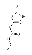 5-ethoxycarbonylmercapto-3H-[1,3,4]thiadiazole-2-thione Structure