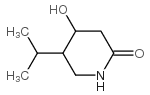 4-羟基-5-异丙基哌啶-2-酮结构式