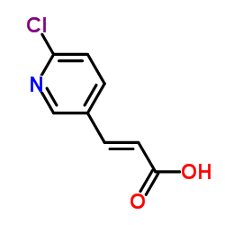 (2E)-3-(6-Chloro-3-pyridinyl)acrylic acid structure