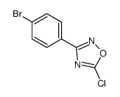 3-(4-bromophenyl)-5-chloro-1,2,4-oxadiazole结构式