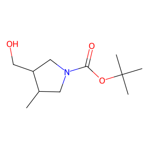 1-Pyrrolidinecarboxylic Acid, 3-(Hydroxymethyl)-4-Methyl-, 1,1-Dimethylethyl Ester图片