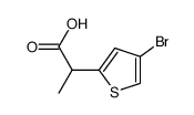 2-(4-bromothiophen-2-yl)propanoic acid结构式