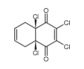 2,3,4a,8a-tetrachloro-(4ar,8ac)-4a,5,8,8a-tetrahydro-[1,4]naphthoquinone结构式