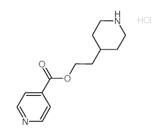 2-(4-Piperidinyl)ethyl isonicotinate hydrochloride Structure