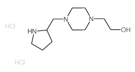 2-[4-(2-Pyrrolidinylmethyl)-1-piperazinyl]-1-ethanol dihydrochloride结构式