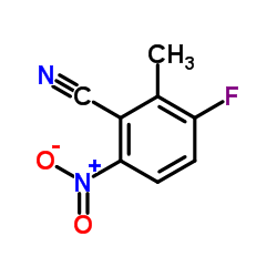 3-Fluoro-2-methyl-6-nitrobenzonitrile Structure