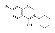 4-bromo-N-cyclohexyl-2-methoxybenzamide Structure