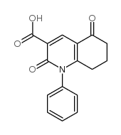 1-phenyl-7,8-dihydro-2,5(1H,6H)-quinolinedione-3-carboxylic acid结构式