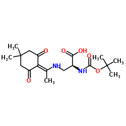 3-[[1-(4,4-二甲基-2,6-二氧代环己基亚基)乙基]氨基]-N-[叔丁氧羰基]-L-丙氨酸图片