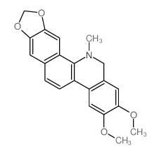 [1,3]Benzodioxolo[5,6-c]phenanthridine,12,13-dihydro-2,3-dimethoxy-12-methyl-结构式