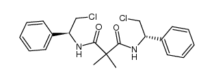 N1,N3-bis((S)-2-chloro-1-phenylethyl)-2,2-dimethylmalonamide结构式