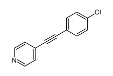 (4-Chlorophenyl)(4-pyridyl)acetylene Structure