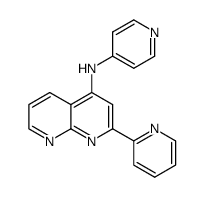 pyridin-4-yl-(2-pyridin-2-yl-[1,8]naphthyridin-4-yl)-amine结构式