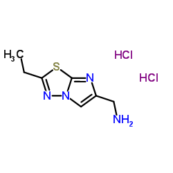 1-(2-Ethylimidazo[2,1-b][1,3,4]thiadiazol-6-yl)methanamine dihydrochloride Structure