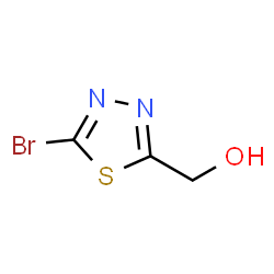 1,3,4-Thiadiazole-2-Methanol, 5-bromo- Structure