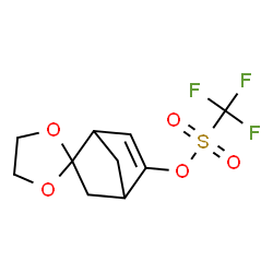 Spiro[bicyclo[2.2.1]hept[5]ene-2,2’-[1,3]dioxolan]-5-yl Trifluoromethanesulfonate structure