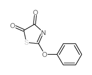 4,5-Thiazoledione, 2-phenoxy- Structure