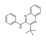 3-tert-butyl-N-phenylquinoxalin-2-amine结构式