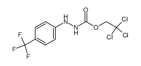 2,2,2-trichloroethyl 2-(4-(trifluoromethyl)phenyl)hydrazine-1-carboxylate Structure