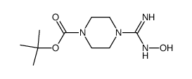 1,1-dimethylethyl 4-[(hydroxyamino)(imino)methyl]piperazine-1-carboxylate Structure