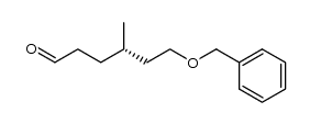 (S)-6-benzyloxy-4-methylhexanal Structure