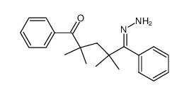 2,2,4,4-tetramethyl-1,5-diphenyl-1,5-pentanedione monohydrazone结构式