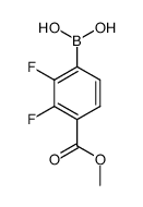 2,3-difluoro-4-(methoxycarbonyl)phenylboronic acid structure