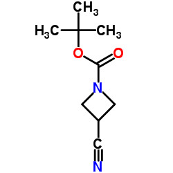 1-Boc-3-cyano azetidine Structure