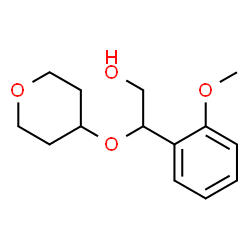 2-(2-甲氧基苯基)-2-((四氢-2H-吡喃-4-基)氧基)乙-1-醇结构式