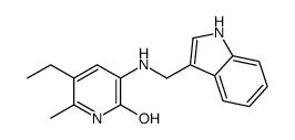 5-ethyl-3-(1H-indol-3-ylmethylamino)-6-methyl-1H-pyridin-2-one Structure