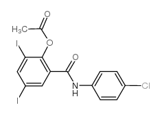 Benzamide,2-(acetyloxy)-N-(4-chlorophenyl)-3,5-diiodo- picture