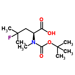 (S)-2-((tert-Butoxycarbonyl)(methyl)amino)-4-fluoro-4-methylpentanoicacid Structure