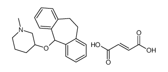 (Z)-but-2-enedioic acid,3-(6,11-dihydro-5H-dibenzo[1,2-a:1',2'-e][7]annulen-11-yloxy)-1-methylpiperidine Structure